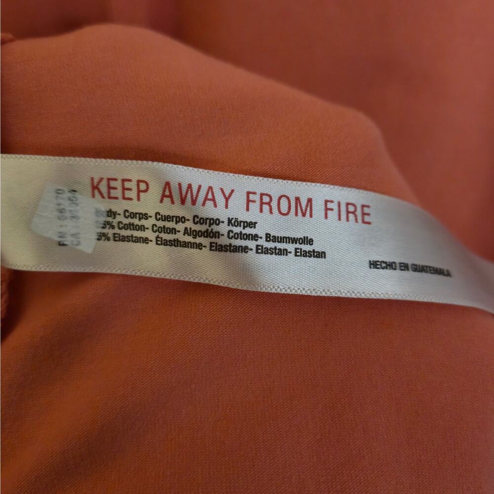 Free People Movement Hot Shot Tee Romper Pink Coral Size L Athleisure Cozy - Picture 9 of 10